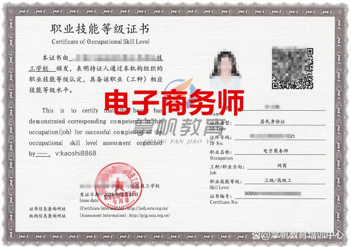 人社部第三方电子商务师职业技能等级证书有什么用?